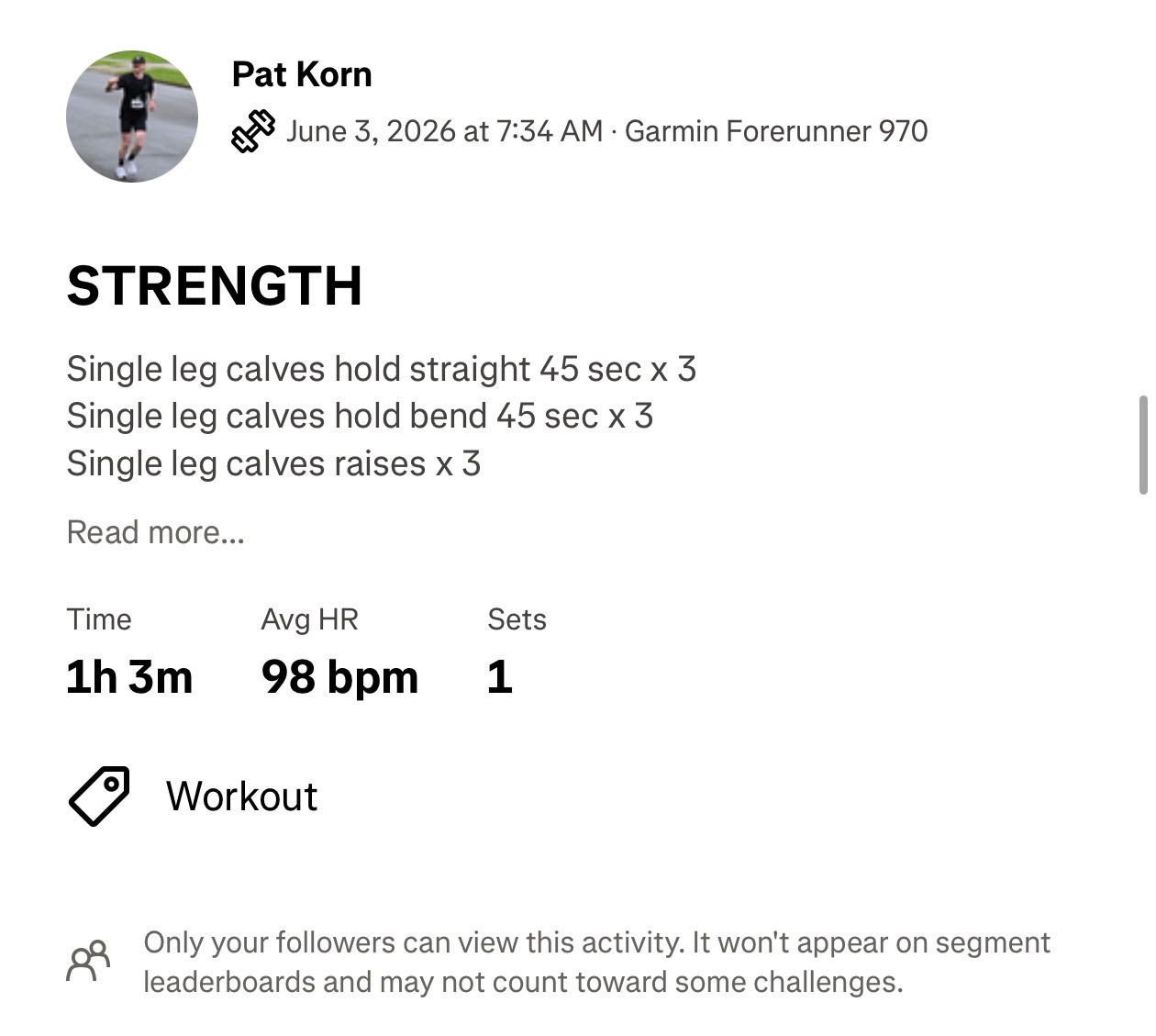 Intense single-leg calf workout featuring holds and raises! Pat crushed over an hour of focused lower leg strength training with multiple sets of isometric holds and dynamic calf raises.