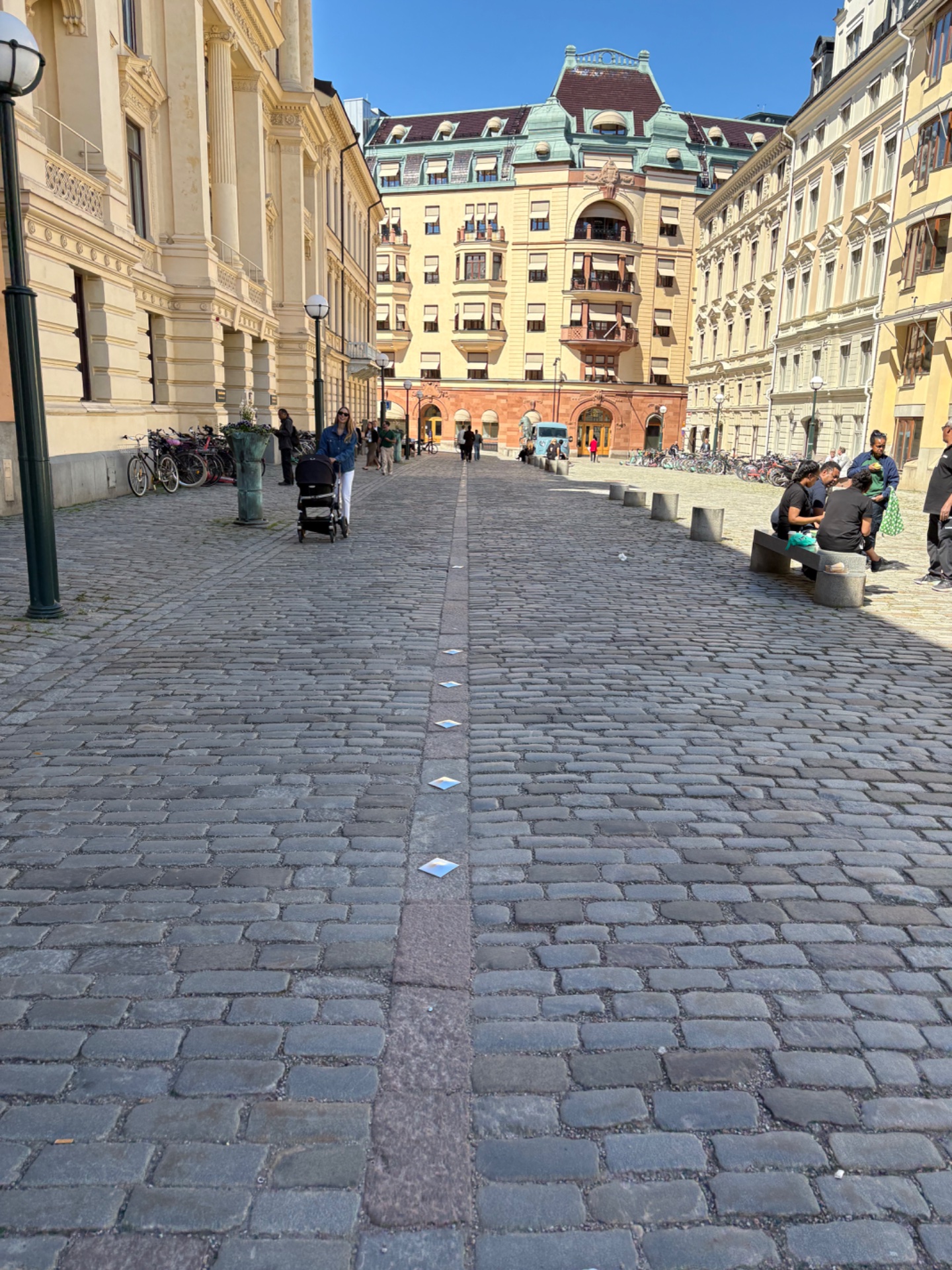 A scenic urban walk through a beautiful European city square with historic architecture. Perfect for a leisurely stroll or walking workout while exploring the streets!